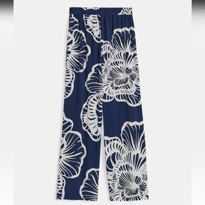 Printed Challis Pull-On Wide Leg Pant